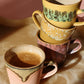 HKliving 70's Ceramics Radiant Americano Mug (Set of 4)