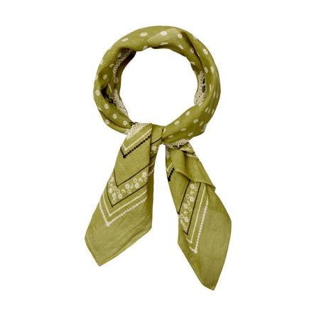 Becksöndergaard Golden Cypress Green Lacia Cotta Scarf