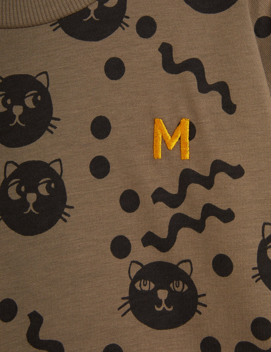 Mini Rodini Squiggly Cats Long Sleeve Tee