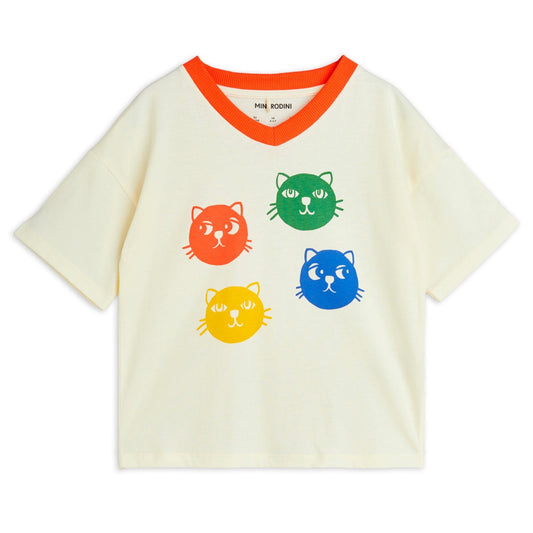 Mini Rodini Cool Cats Short Sleeve Tee