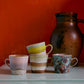 HKliving 70's Ceramics Rococo Americano Mug (Set of 4)