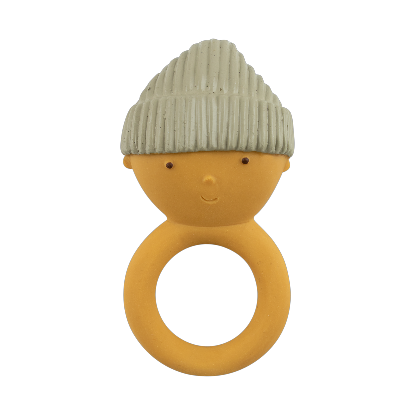 Gommu Ring Baby - Natural Rubber Teething Ring: Peach