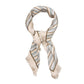 Becksöndergaard Birch White Scallopia Striped Sia Scarf