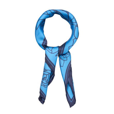 Becksöndergaard Azure Blue Stencia Tulip Sia Scarf