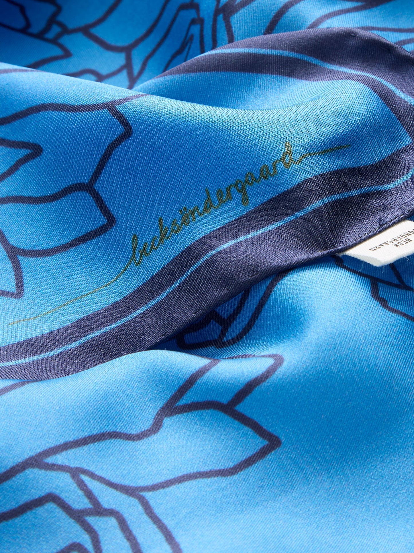 Becksöndergaard Azure Blue Stencia Tulip Sia Scarf