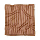 Becksöndergaard Wood Thrush Brown Scallopia Striped Cotta Scarf