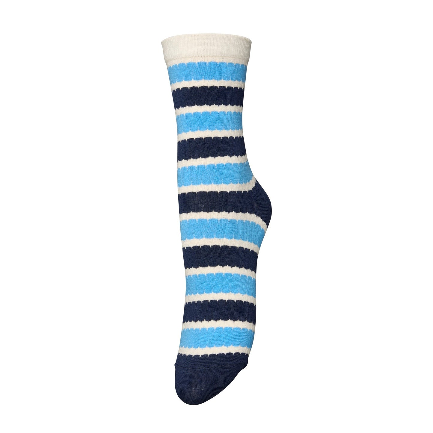 Becksöndergaard Azure Blue Scallopia Cotta Sock