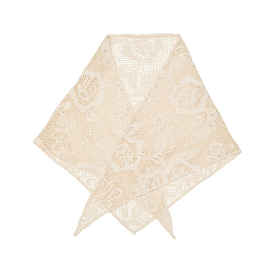 Becksöndergaard Birch White Croflora Triangle Scarf
