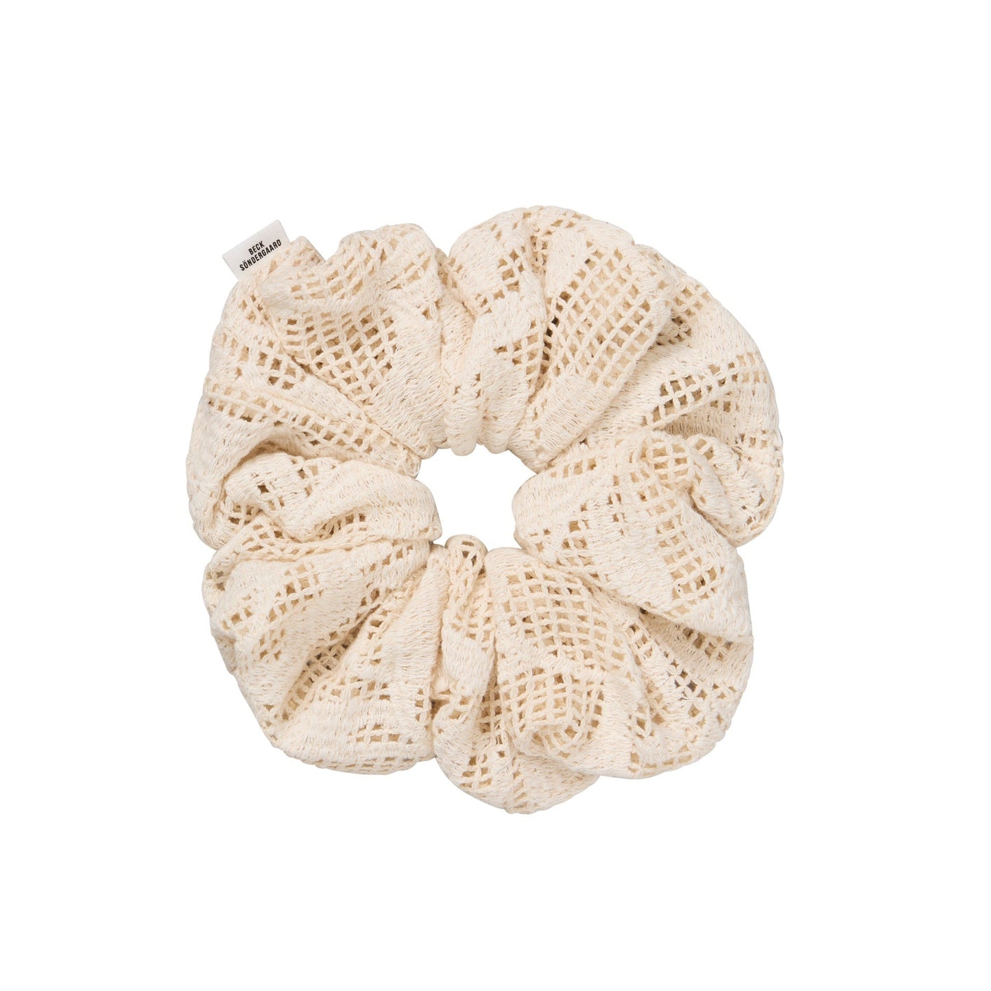 Becksöndergaard Buttercream White Croflora Scrunchie