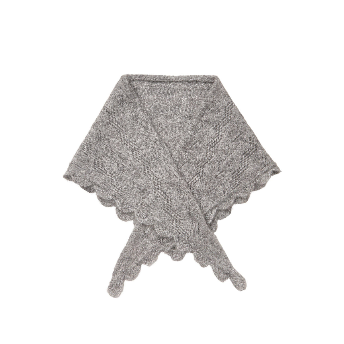 Becksöndergaard Grey Melange Opany Triangle Scarf