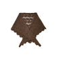 Becksöndergaard Hot Fudge Brown Opany Triangle Scarf