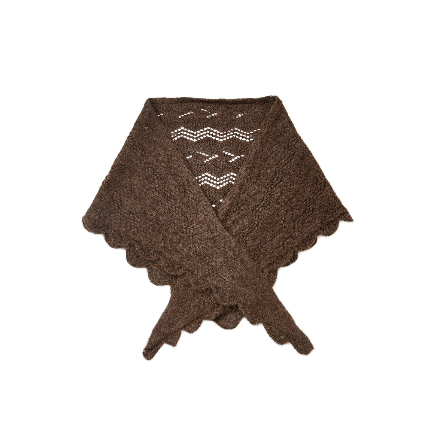 Becksöndergaard Hot Fudge Brown Opany Triangle Scarf