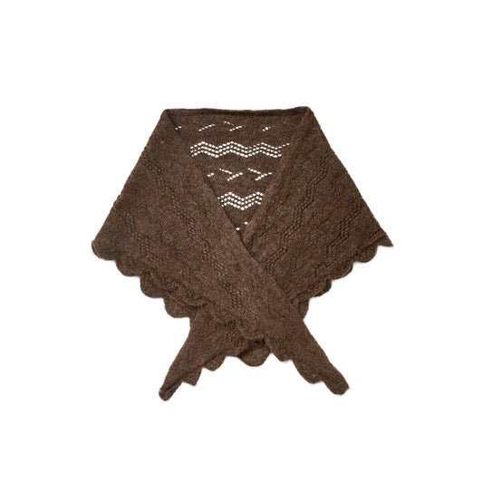 Becksöndergaard Hot Fudge Brown Opany Triangle Scarf