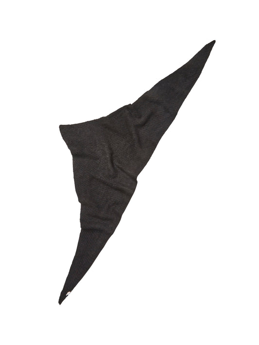 Becksöndergaard Black Alpaca Wool Triangle Scarf