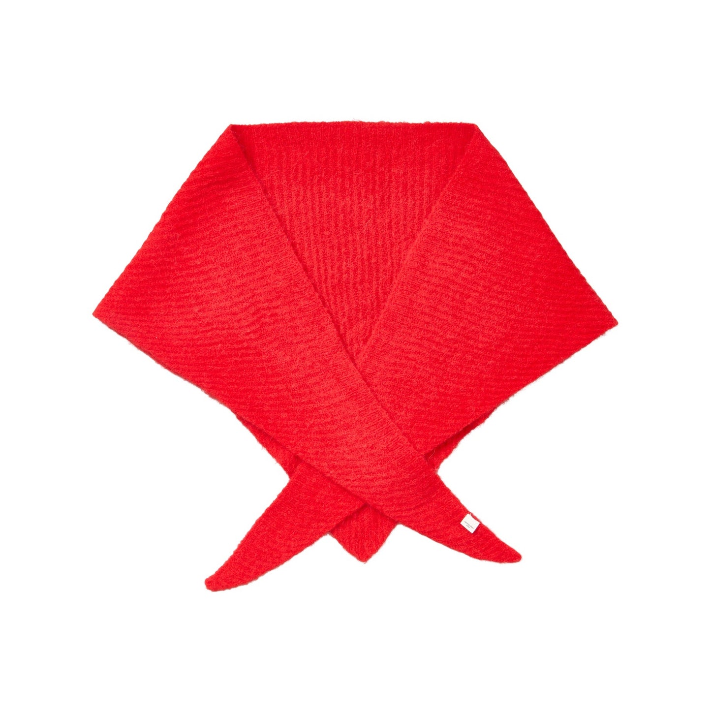 Becksöndergaard Salsa Red Alpaca Wool Triangle Scarf