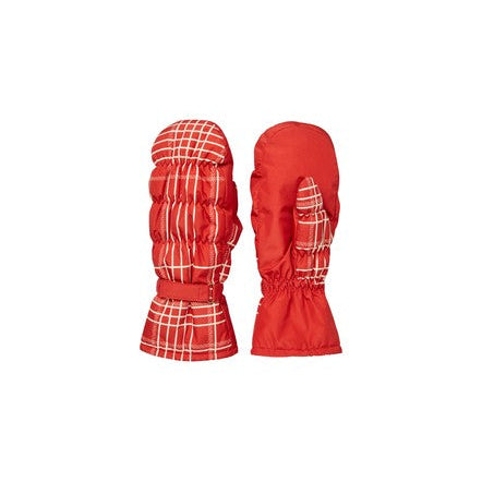 Becksöndergaard Salsa Red Grid Patterned Nylona Mittens