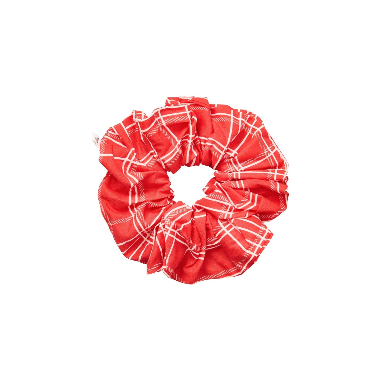 Becksöndergaard Salsa Red Grid Cotta Scrunchie