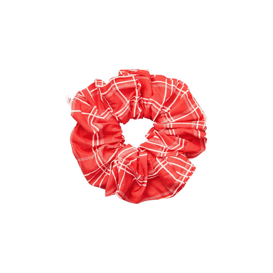 Becksöndergaard Salsa Red Grid Cotta Scrunchie