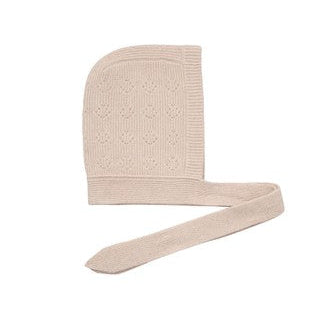 Becksöndergaard Beige Melange Rib Bonnet Beanie