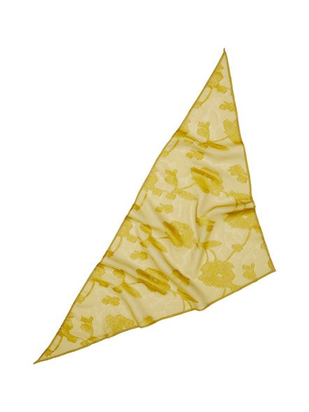 Becksöndergaard Yellow Olive Fina Triangle Scarf
