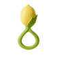 Lemon Natural Rubber Baby Rattle
