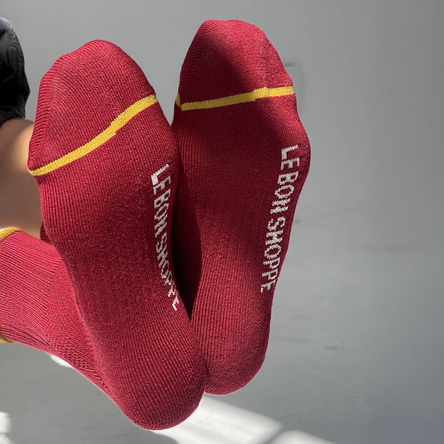 Le Bon Shoppe Cardinal Boyfriend Socks: