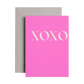 XOXO Neon Greeting Card