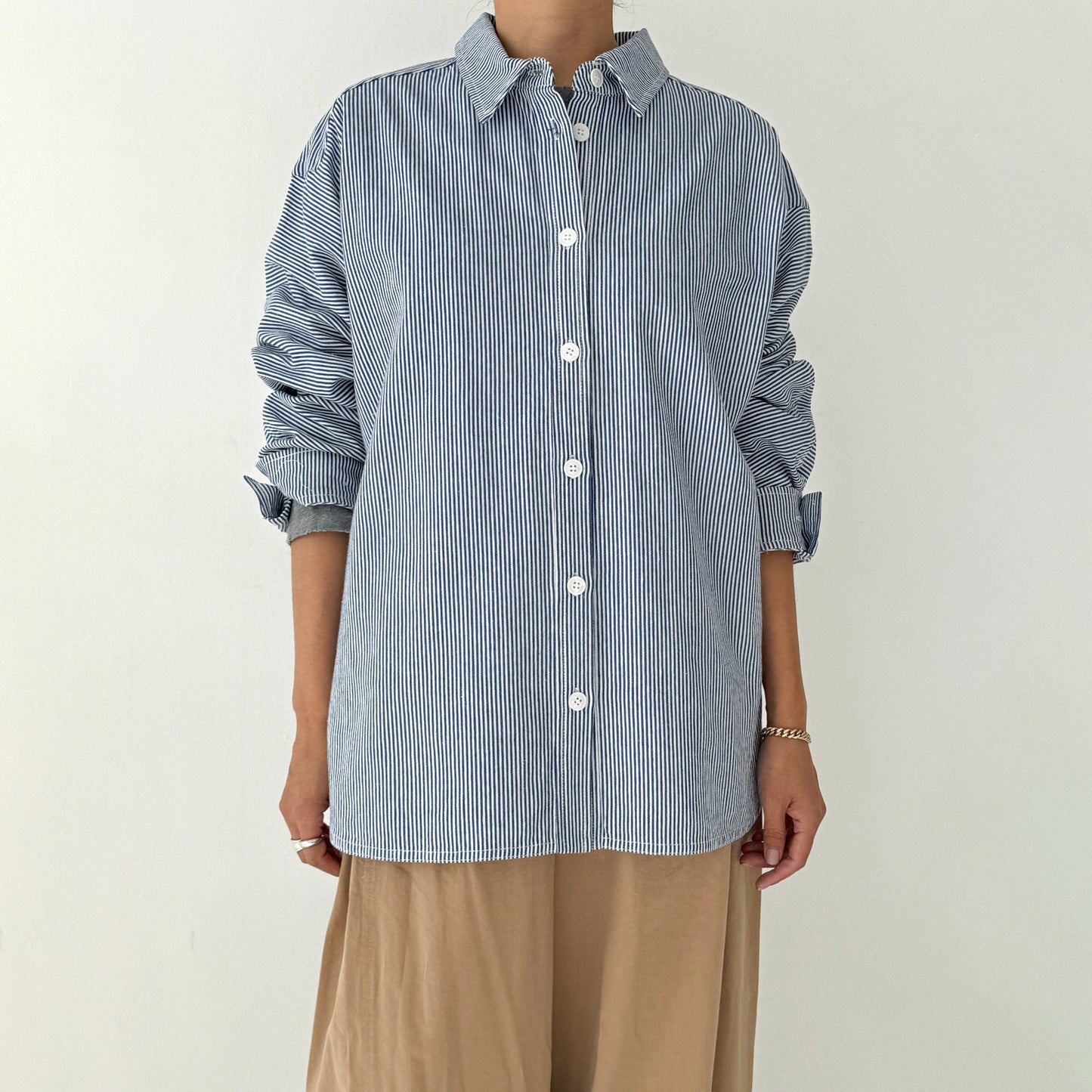 Le Bon Shoppe Blue Stripe Owen Shirt