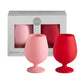 Cherry + Blush Stemm Silicone Unbreakable Wine Glasses