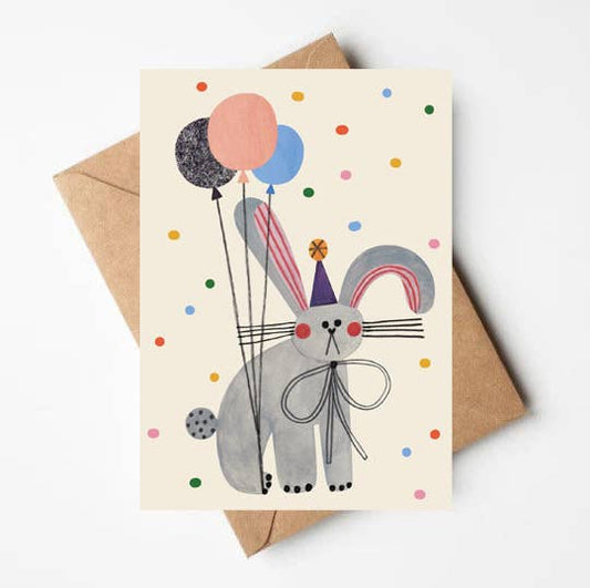 Party Bunny Greeting Card
