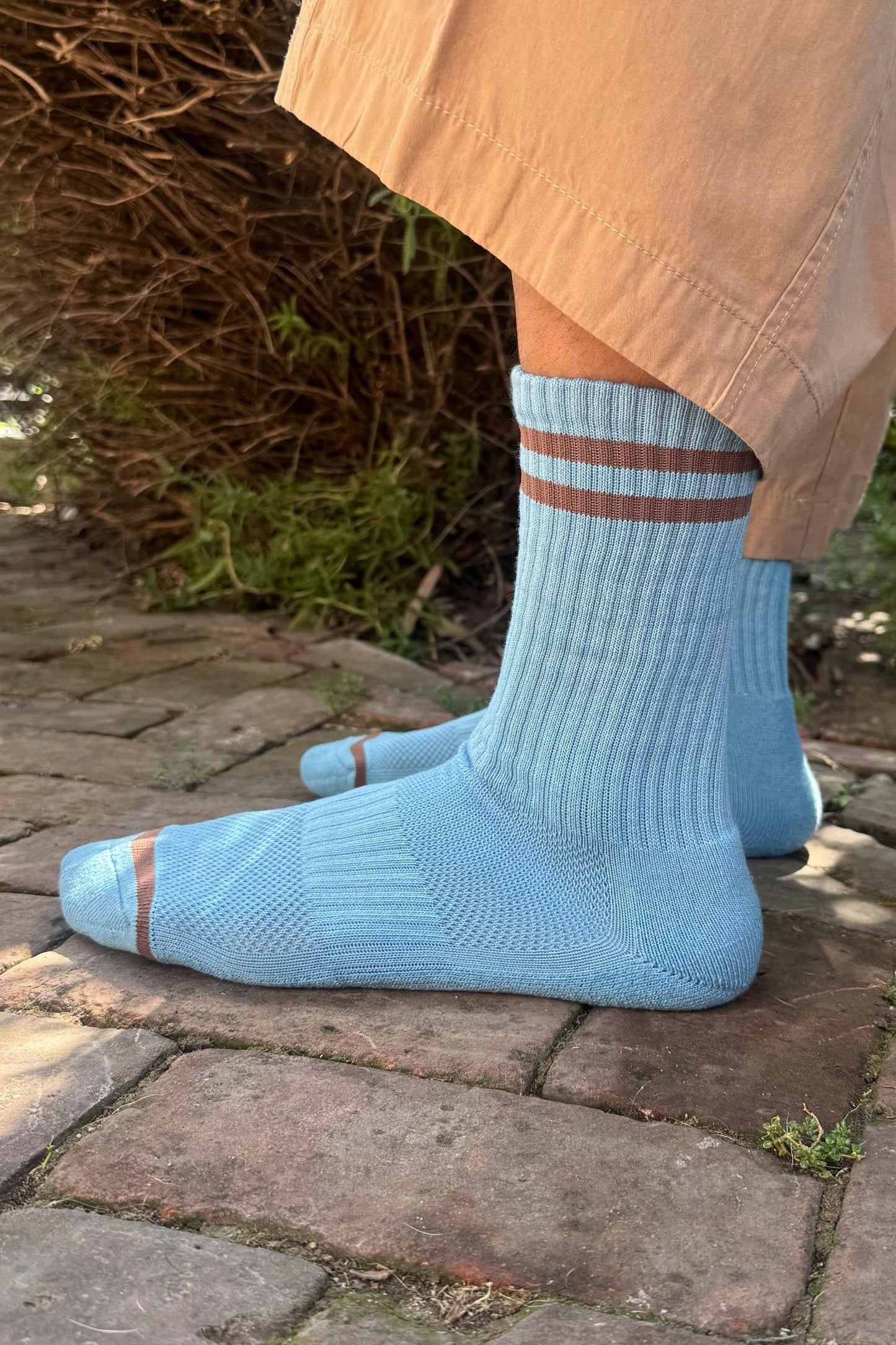 Le Bon Shoppe Powder Blue Extended Boyfriend Socks