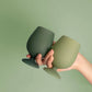 Sage + Olive Stemm Silicone Unbreakable Wine Glasses