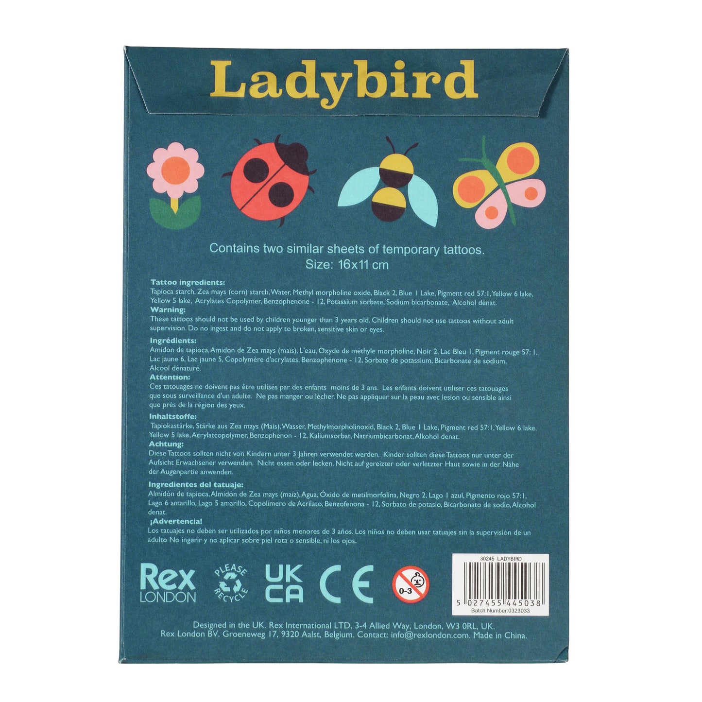 Ladybird Temporary Tattoos