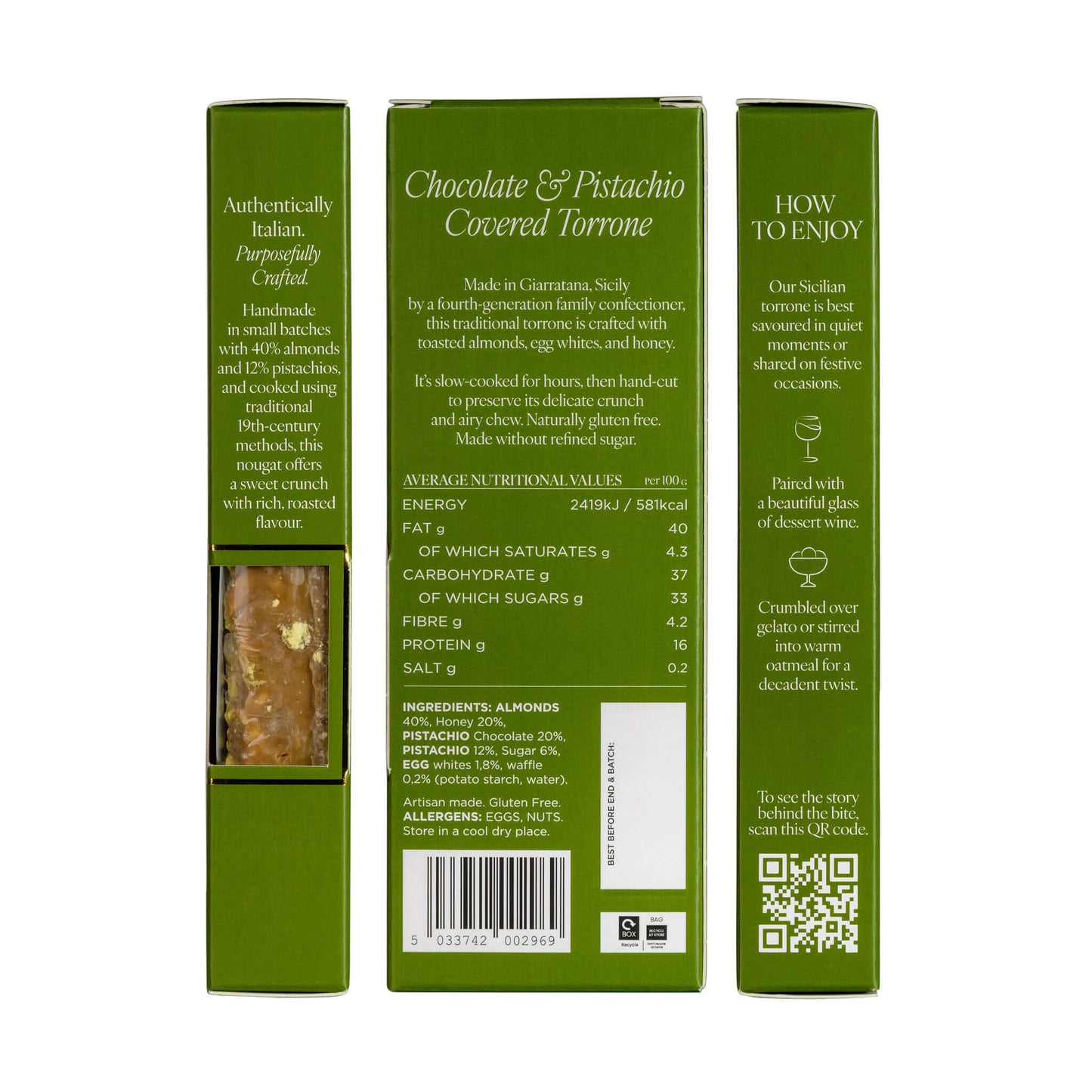 Pistachio Torrone & Chocolate Covered Torrone