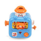 Toy ice cream truck with a bear character on a white background