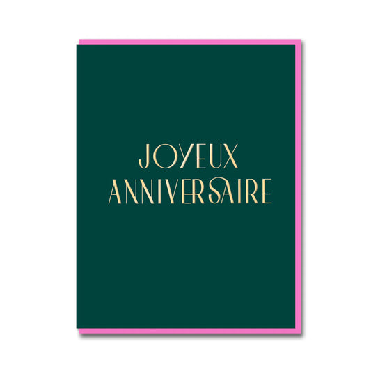 DC French Twist Joyeux Anniversaire Greeting Card