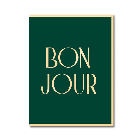 DC French Twist Bonjour Greeting Card