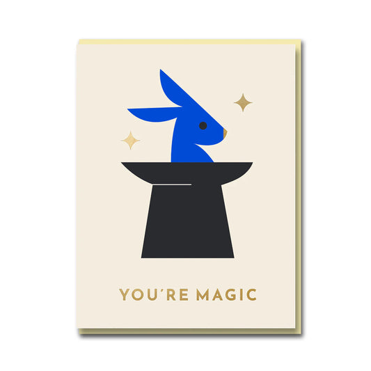 Darling Clementine Sparkle and Spin You're Magic Hat Greeting Card