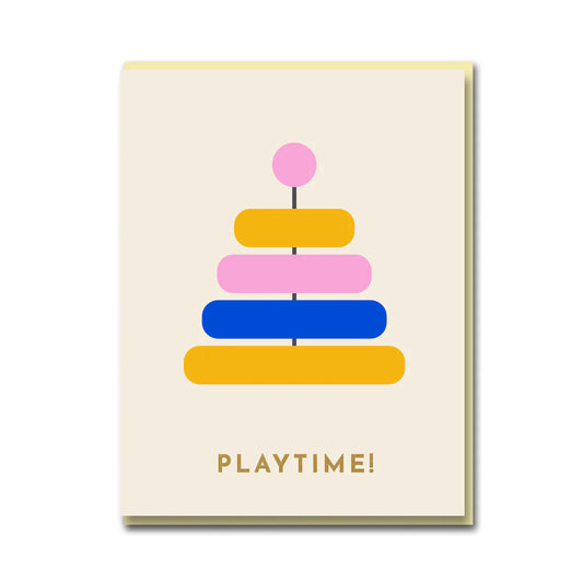 Darling Clementine Sparkle and Spin Playtime Greeting Card
