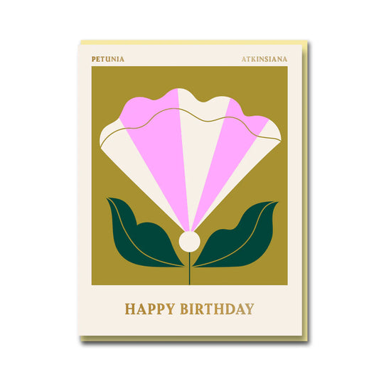 Darling Clementine Columbia Road - Petunia - Birthday Greeting Card