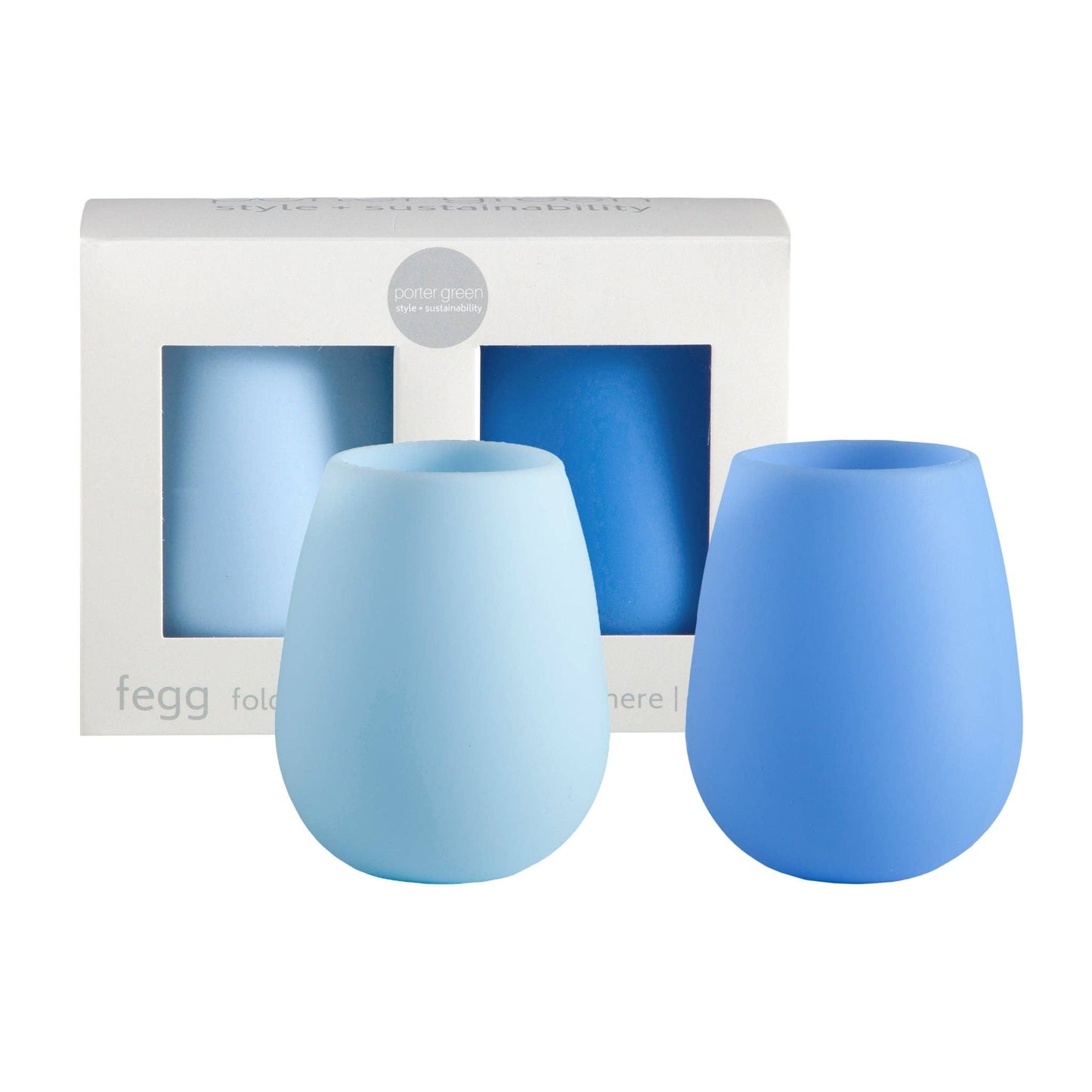 Sky + Kingfisher Fegg Silicone Unbreakable Glasses