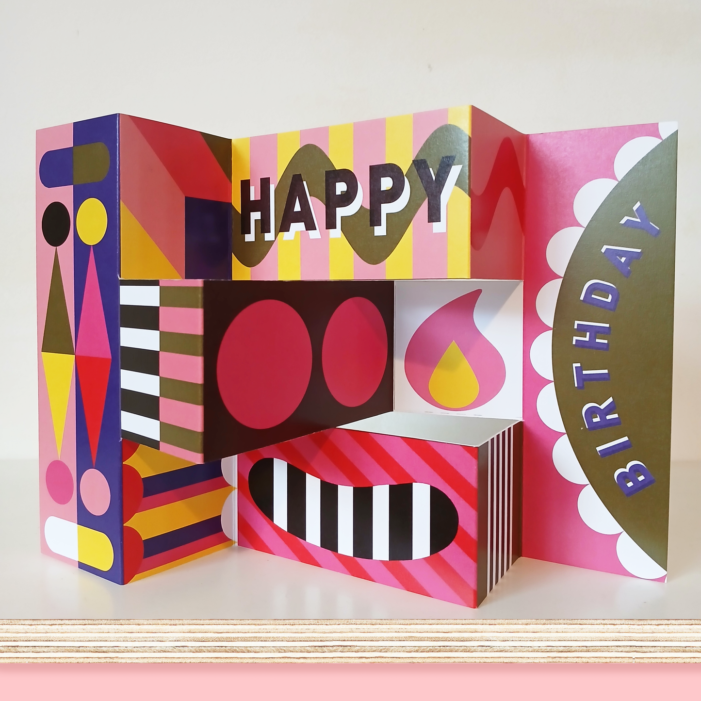 Birthday Banger Mega Fold Greeting Card