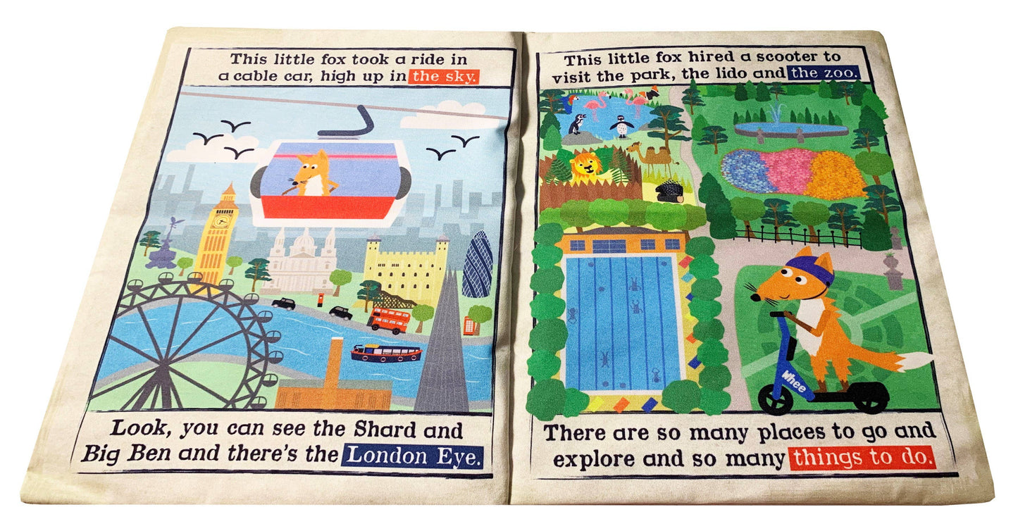 London Crinkly Newspaper Cloth Book