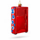 Soda Vending Machine Glass Christmas Ornament