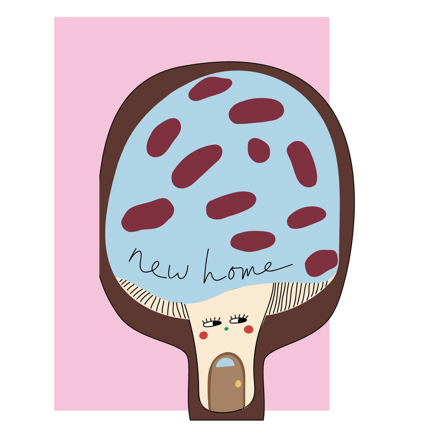 Hey Mushroom Greeting Card