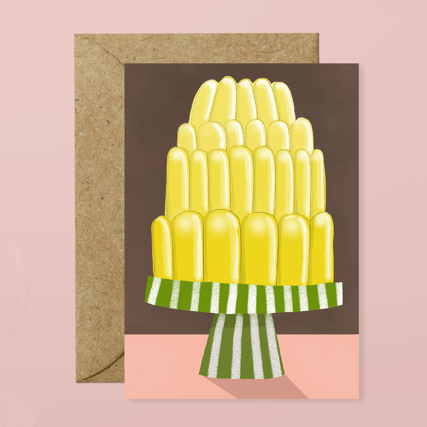 'Lemon Jelly!' Illustrated Pudding Card