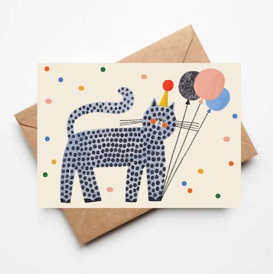 Party Cat Greeting Card