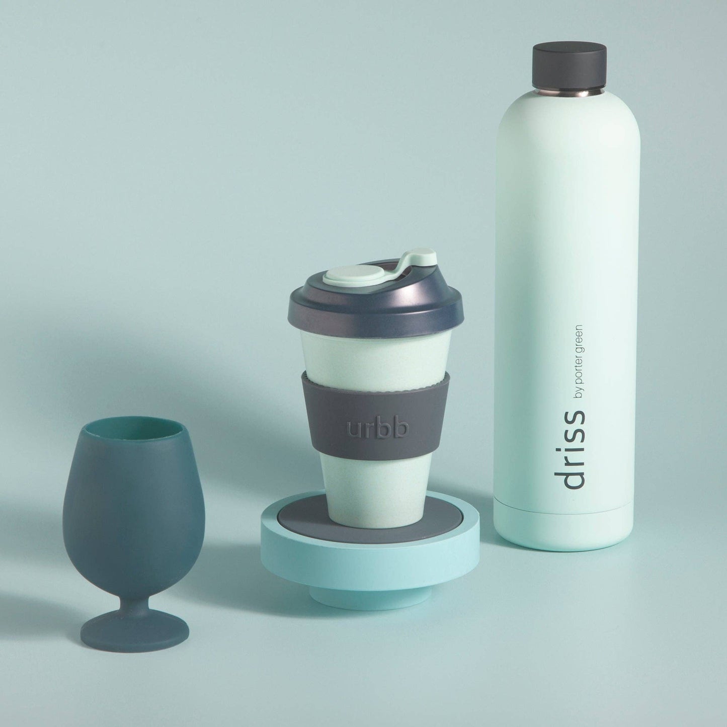 Mist + Ink Stemm Silicone Unbreaakble Wine Glasses