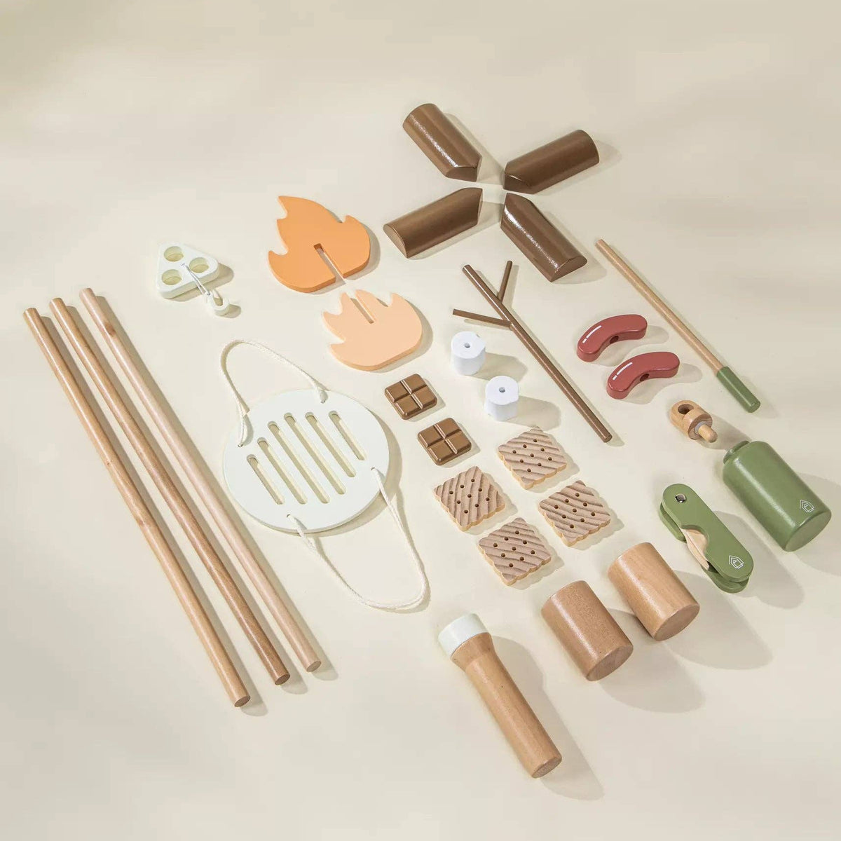 Wooden Camping Playset