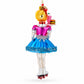 Roller Skating Waitress Glass Christmas Ornament